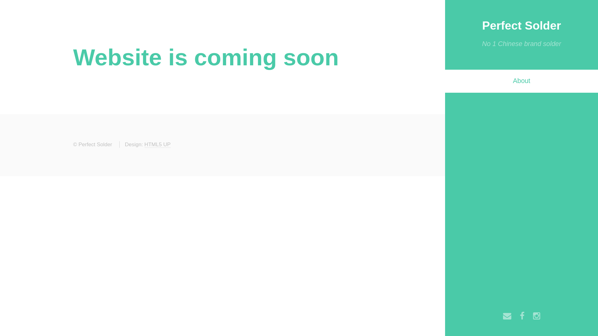 website screenshot of https://perfectsolder.pk/