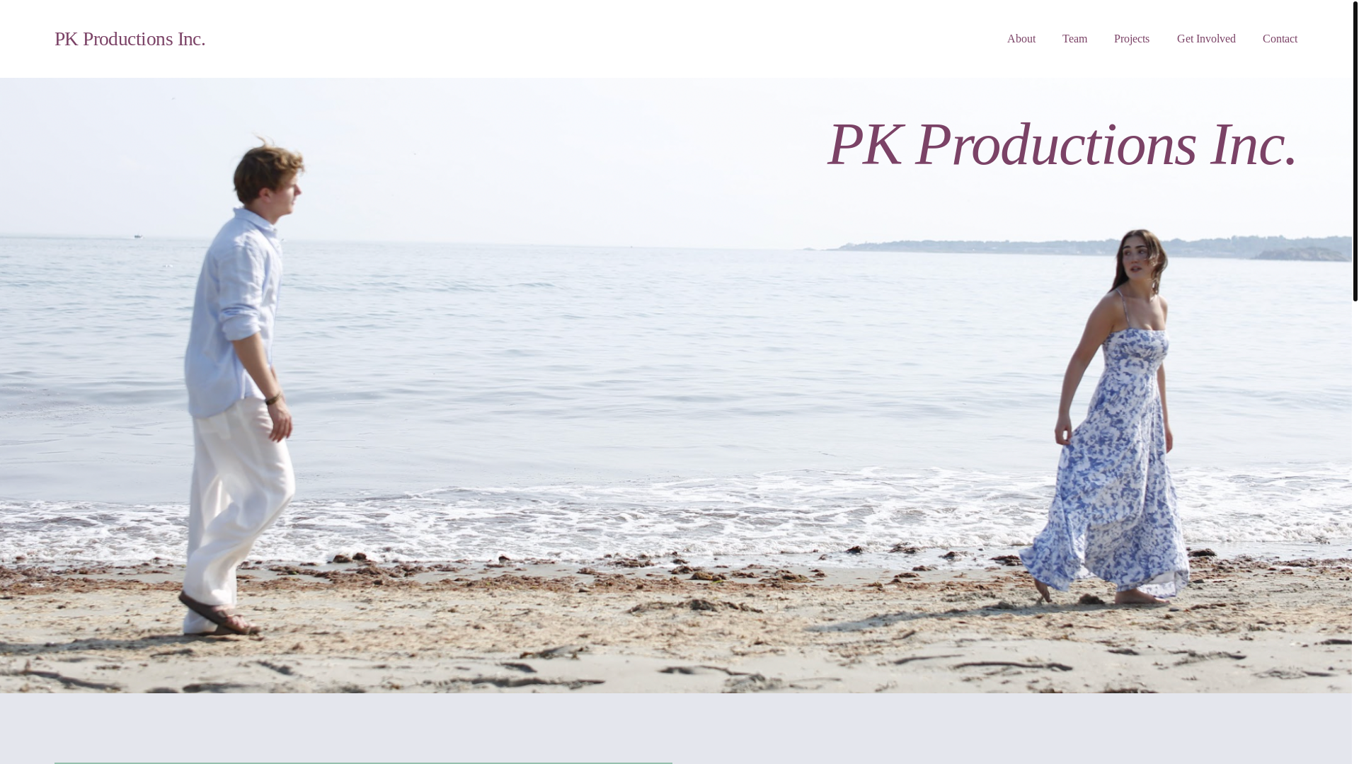 website screenshot of https://pkproductionsinc.org/