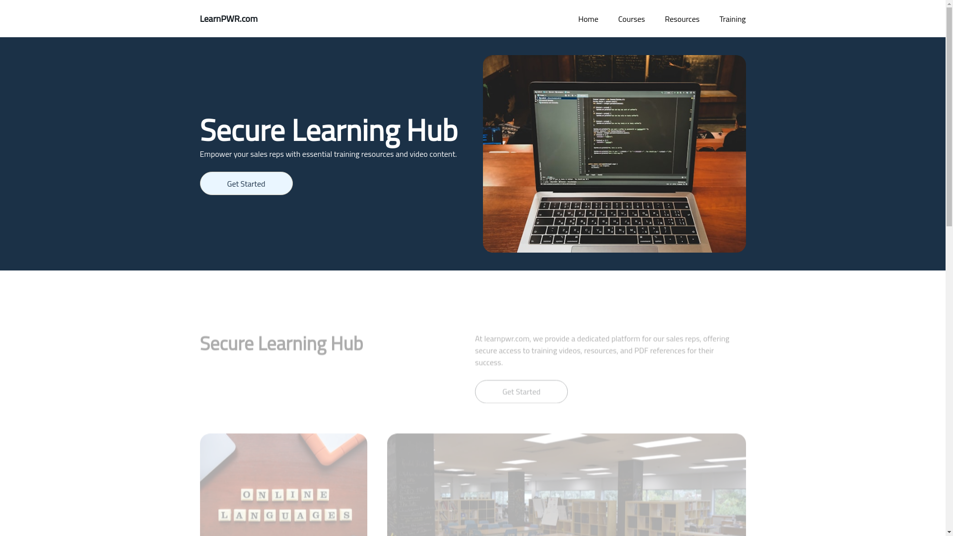 website screenshot of https://learnpwr.com/