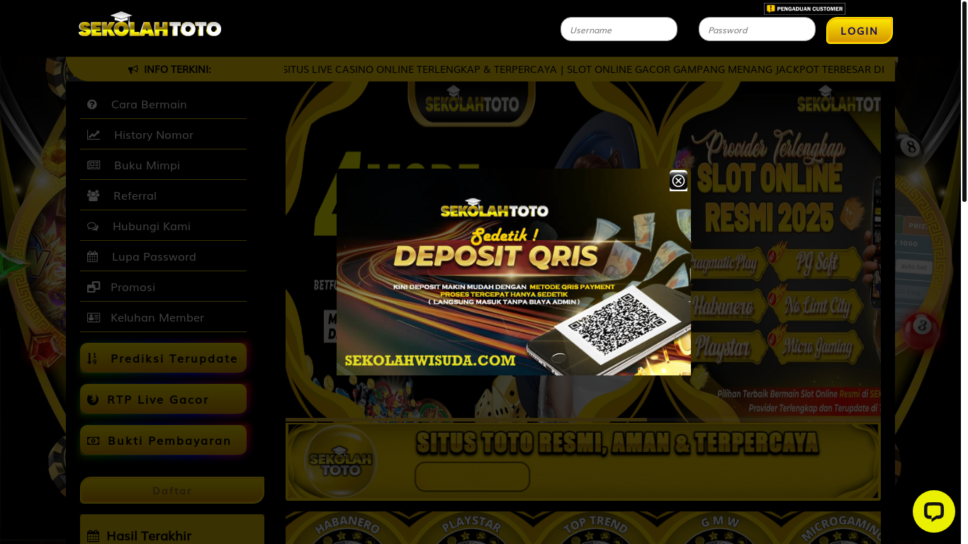 website screenshot of https://sekolahmanis.com/