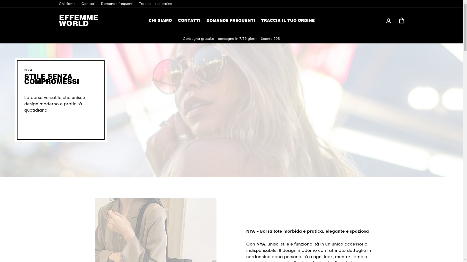 website screenshot of https://effemmeworld.com/