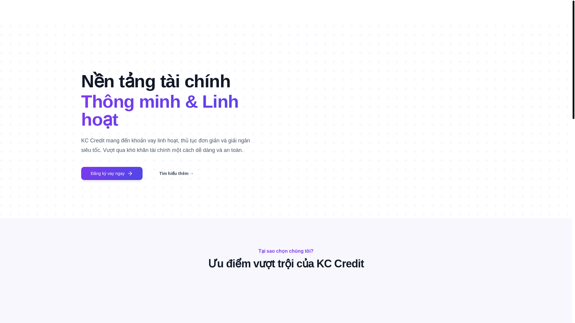 website screenshot of https://kccredit.online/