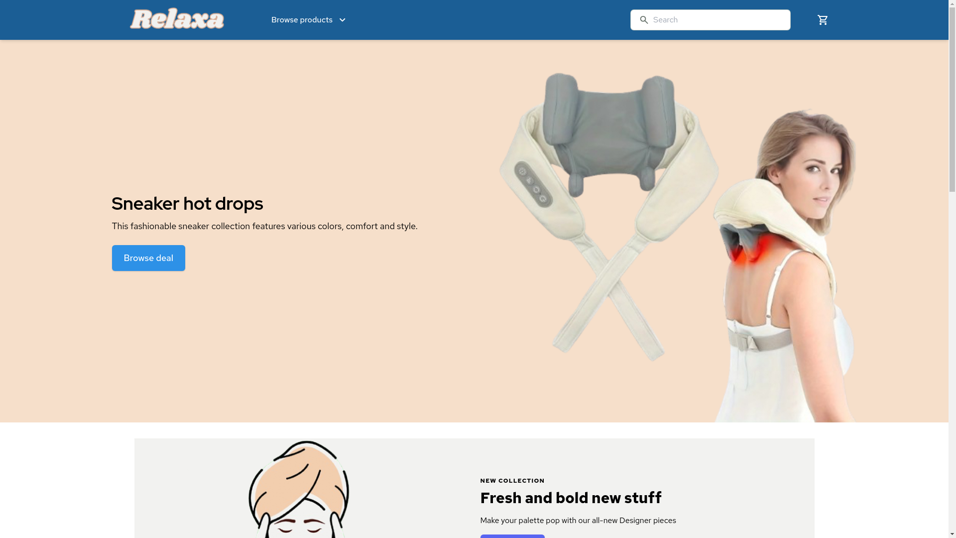 website screenshot of https://relaxa.com.pl/
