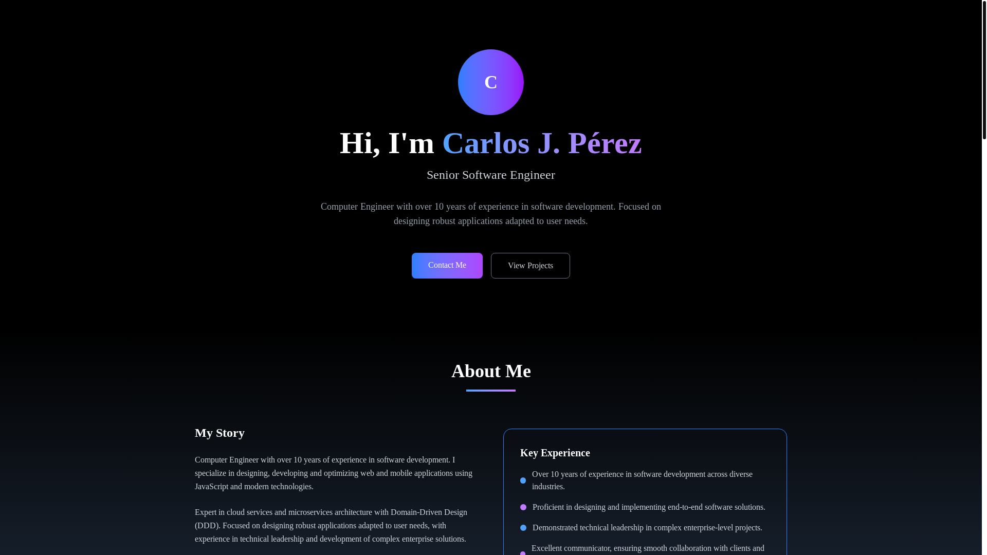 website screenshot of https://cmutuberria.com/