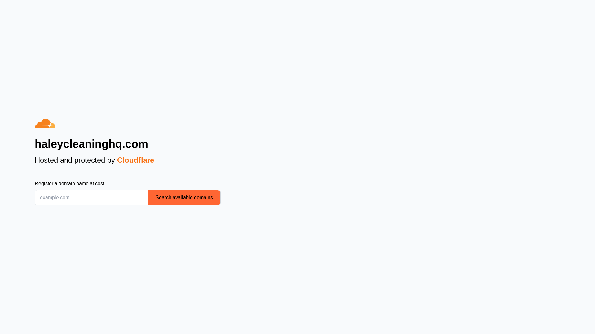 website screenshot of https://haleycleaninghq.com/