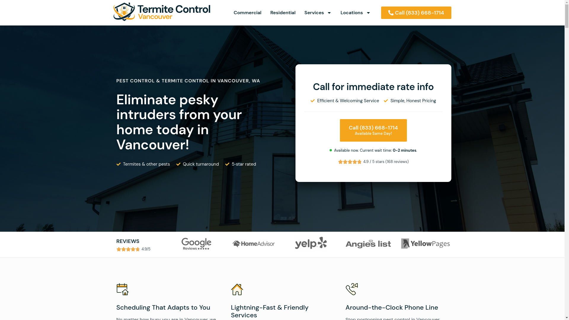 website screenshot of https://vancouvertermite.com/