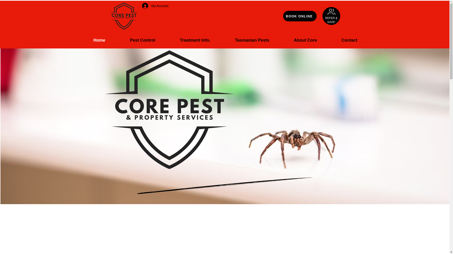 website screenshot of https://corepest.online/
