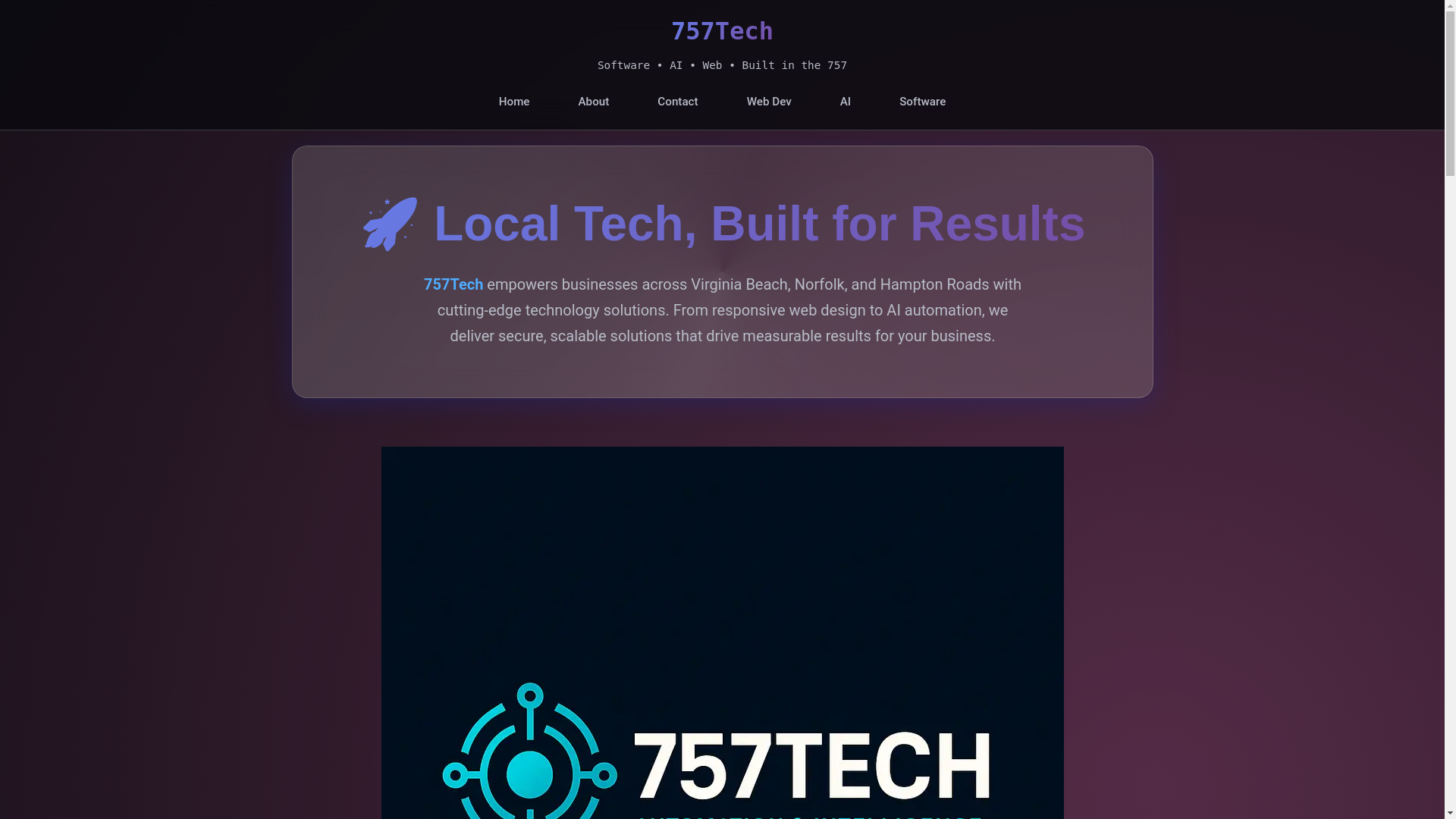 website screenshot of https://757tech.pro/