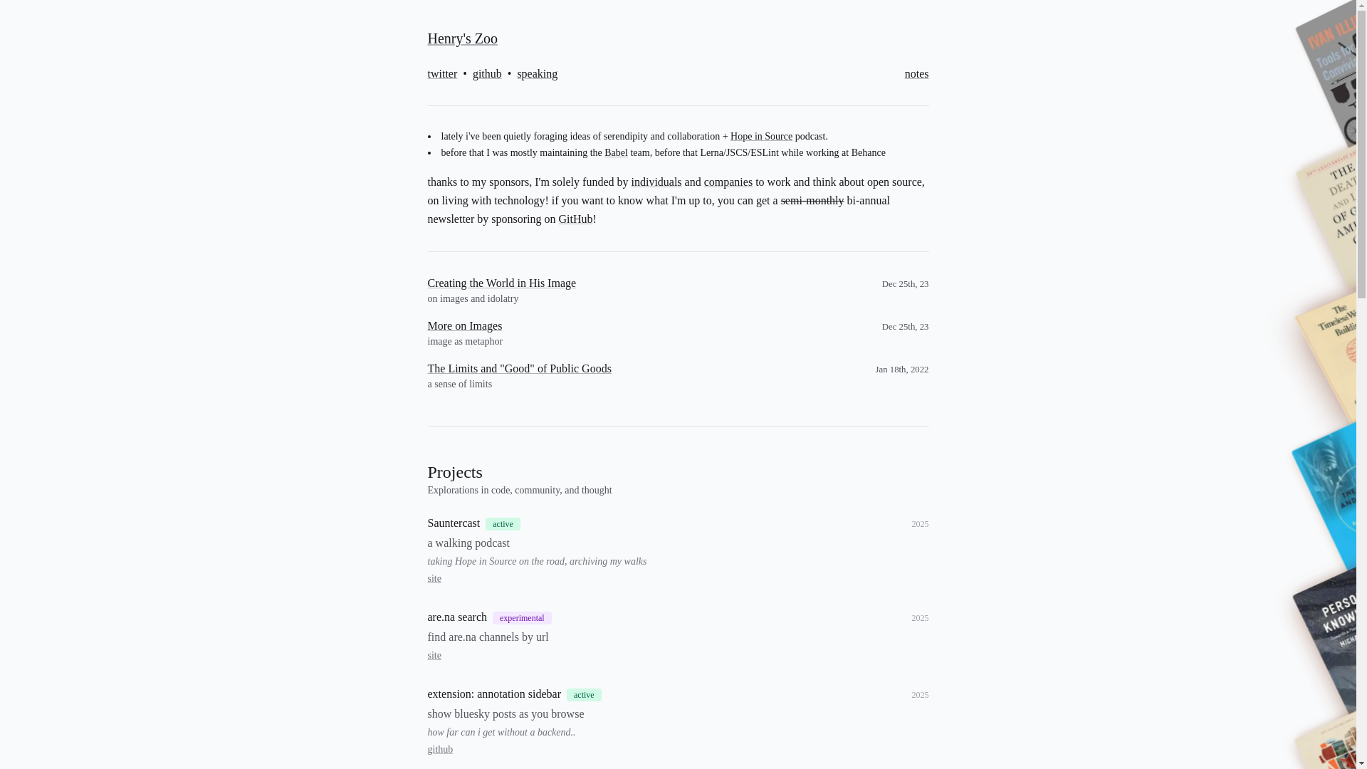 website screenshot of https://henryzoo.pages.dev/