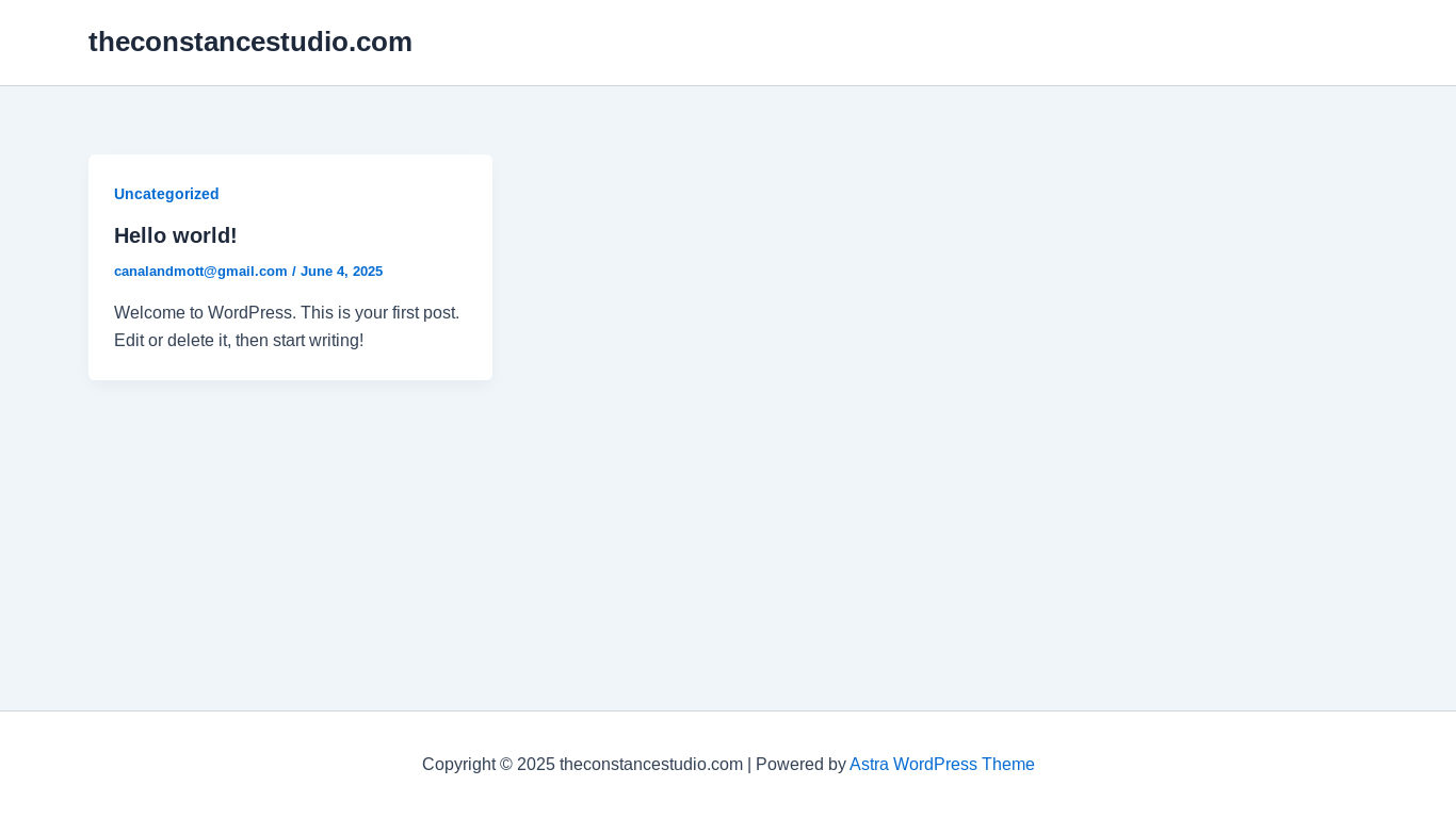 website screenshot of https://theconstancestudio.com/