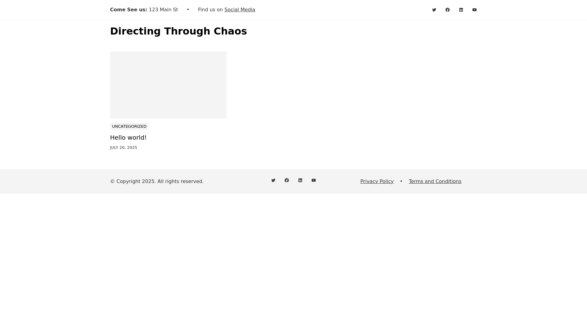 website screenshot of https://directhruchaos.com/