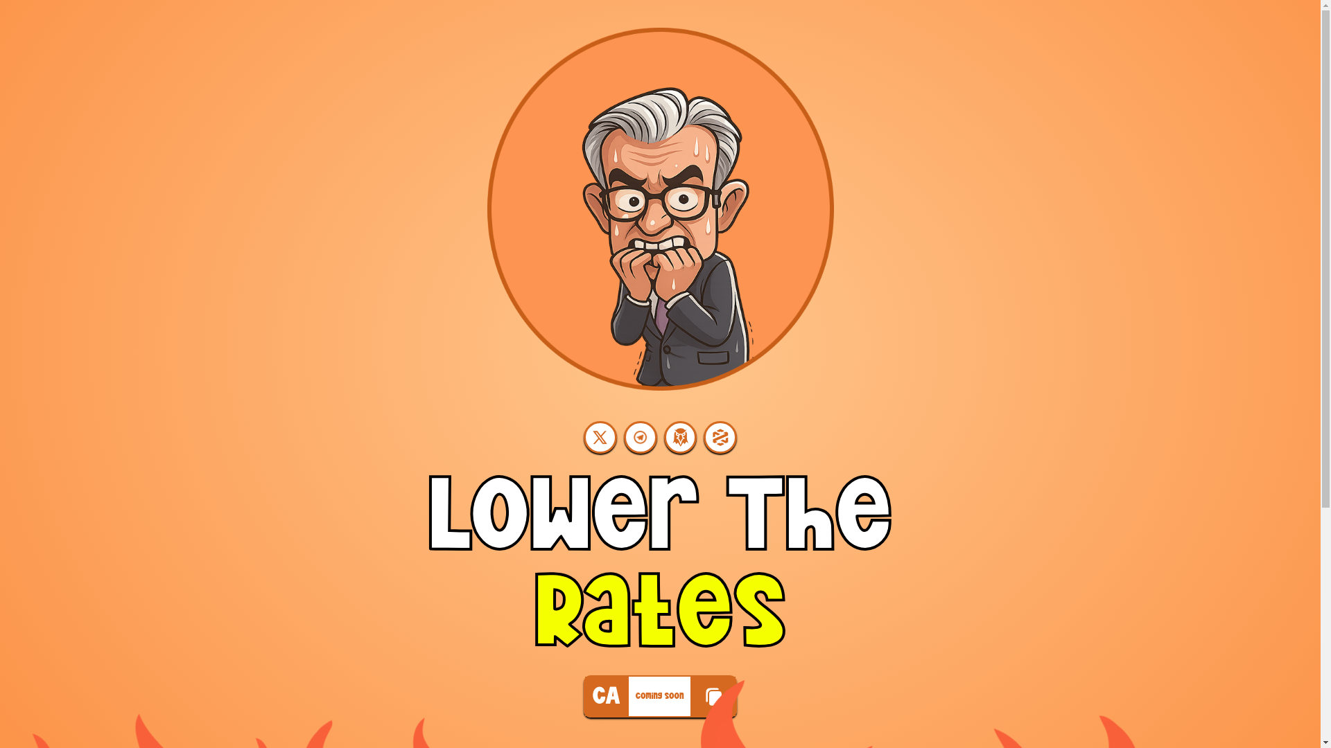 website screenshot of https://lowertherates.xyz/