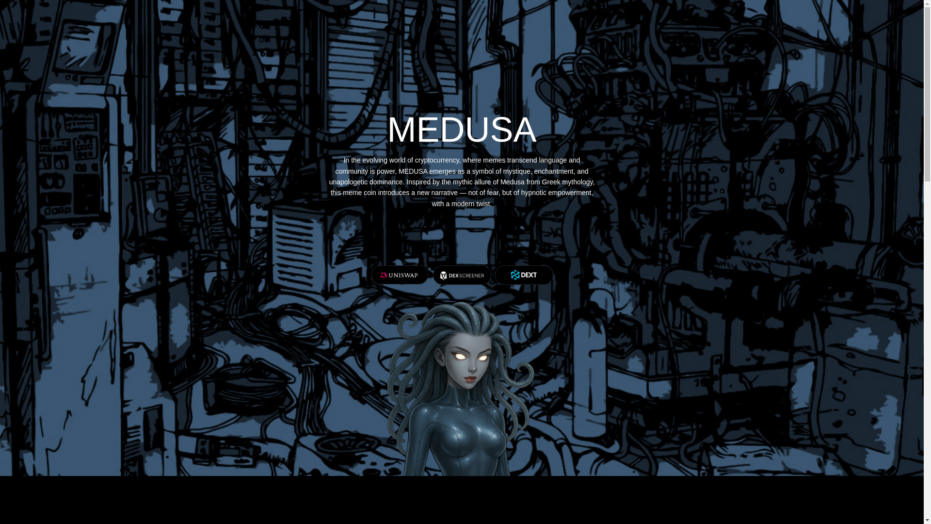 website screenshot of https://medusaoneth.site/