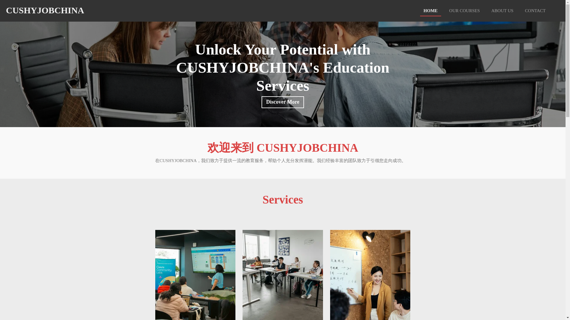 website screenshot of https://cushyjobchina.net/