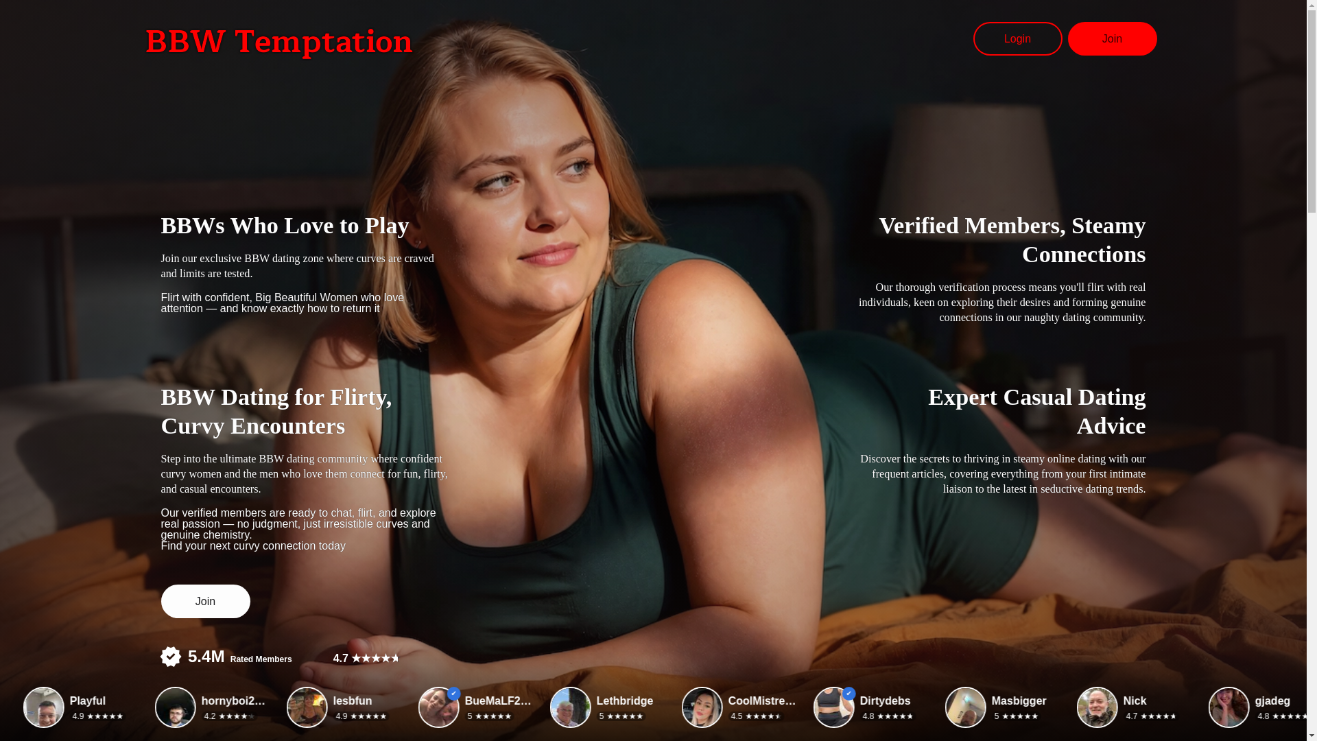 website screenshot of https://bbwtemptation.com/