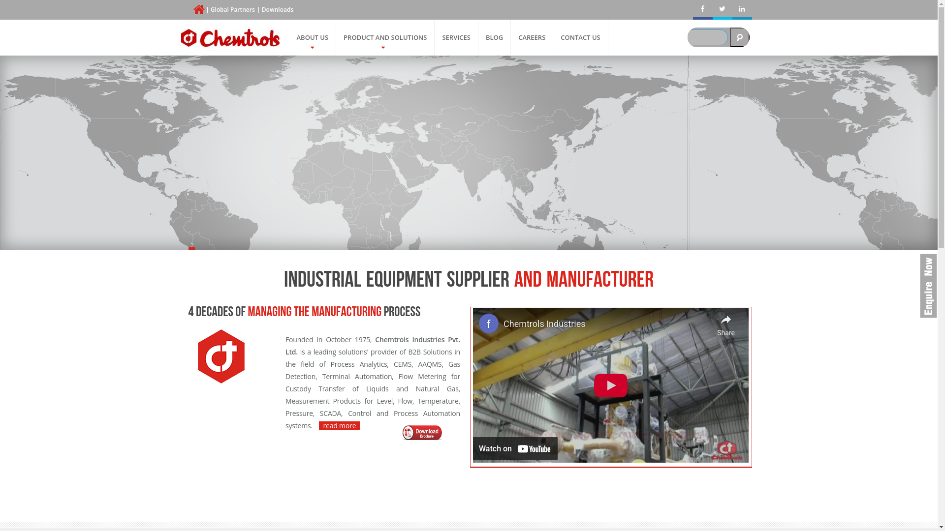 website screenshot of https://chemtrols.com