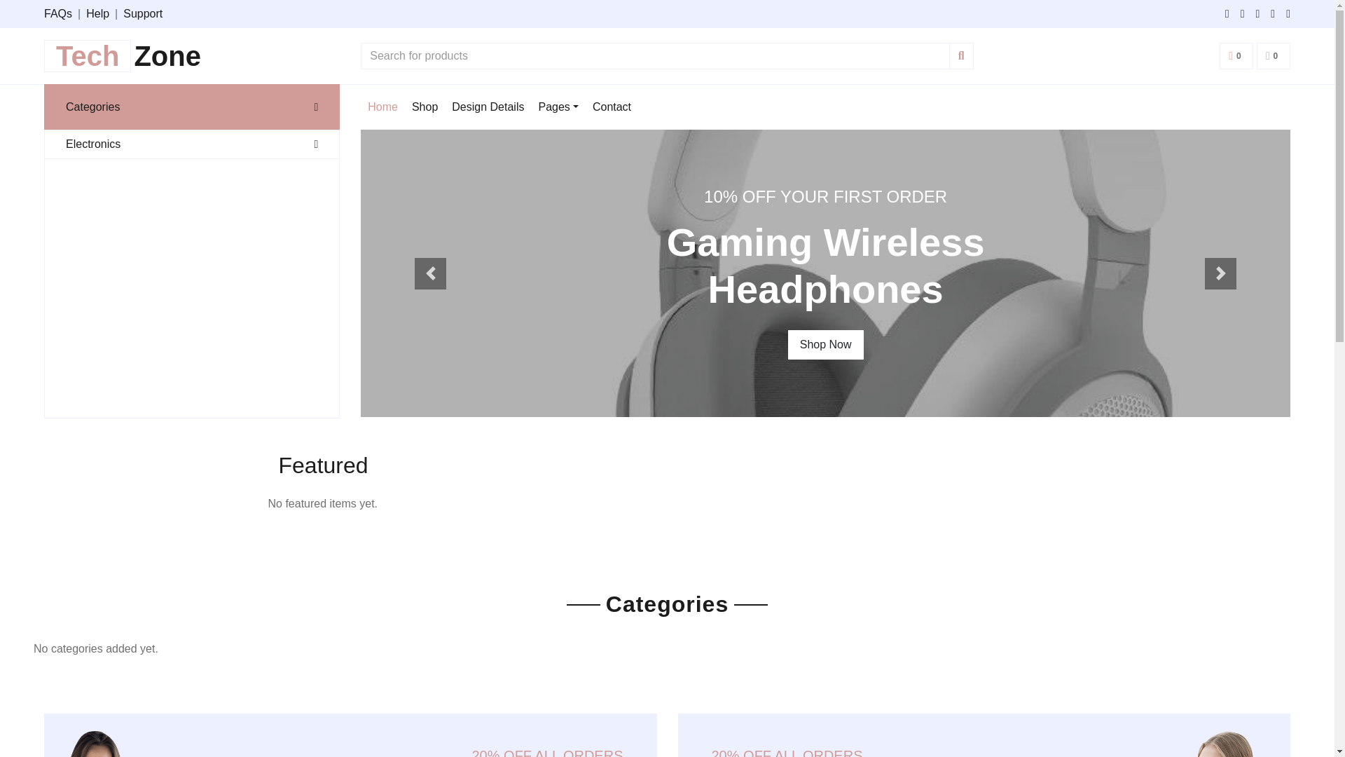 website screenshot of https://techzone-electronix.online/