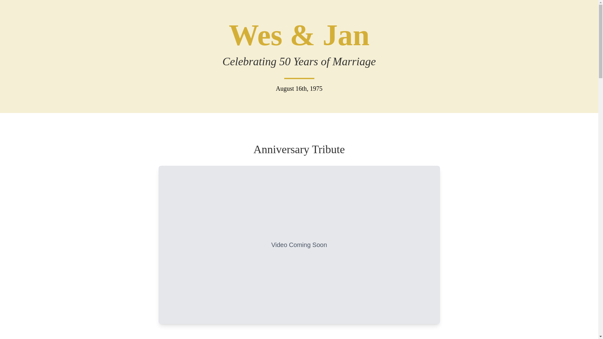 website screenshot of https://wesandjan.com/
