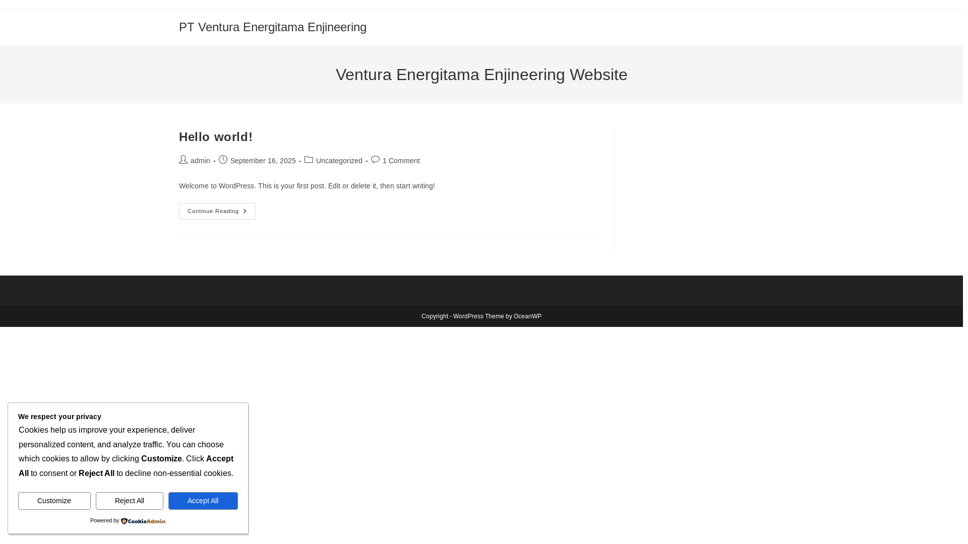 website screenshot of https://vee-indo.com/