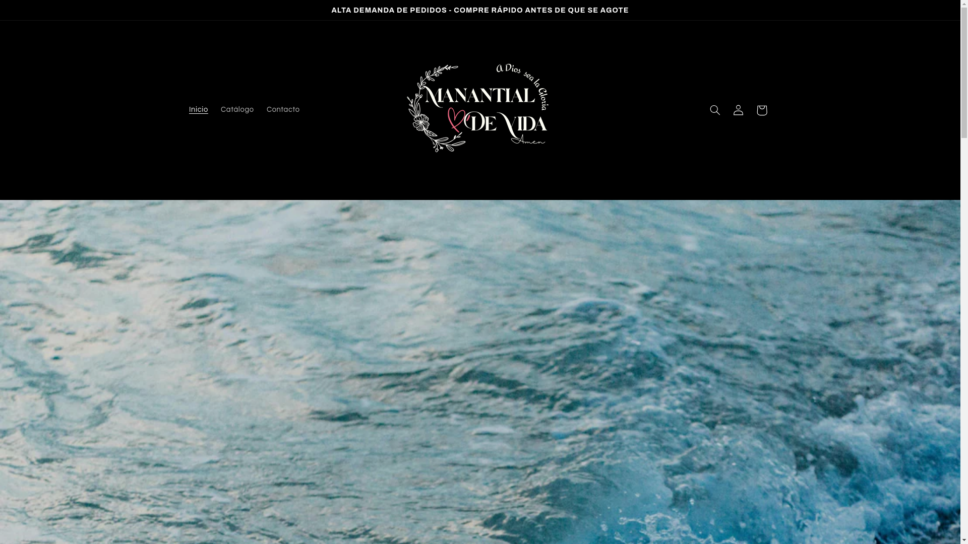 website screenshot of https://manantialdevidas.com/
