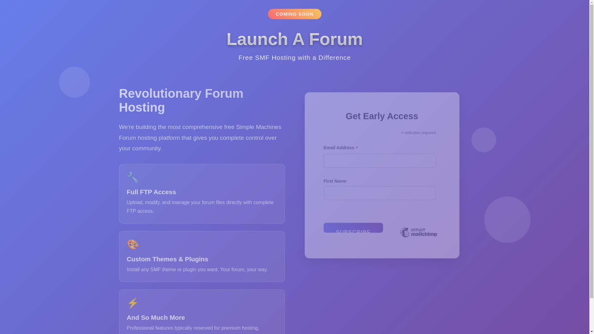 website screenshot of https://launchaforum.com/