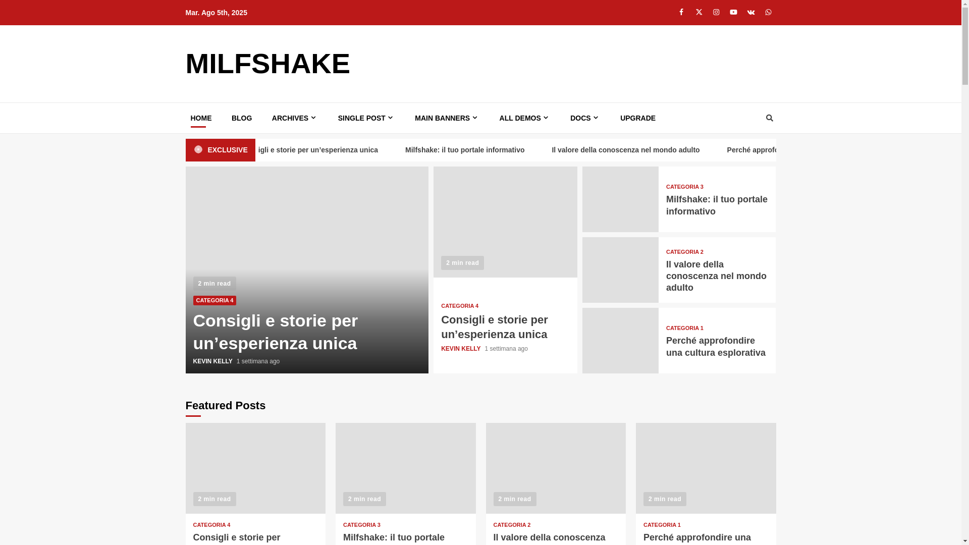 website screenshot of https://milfshake.org/