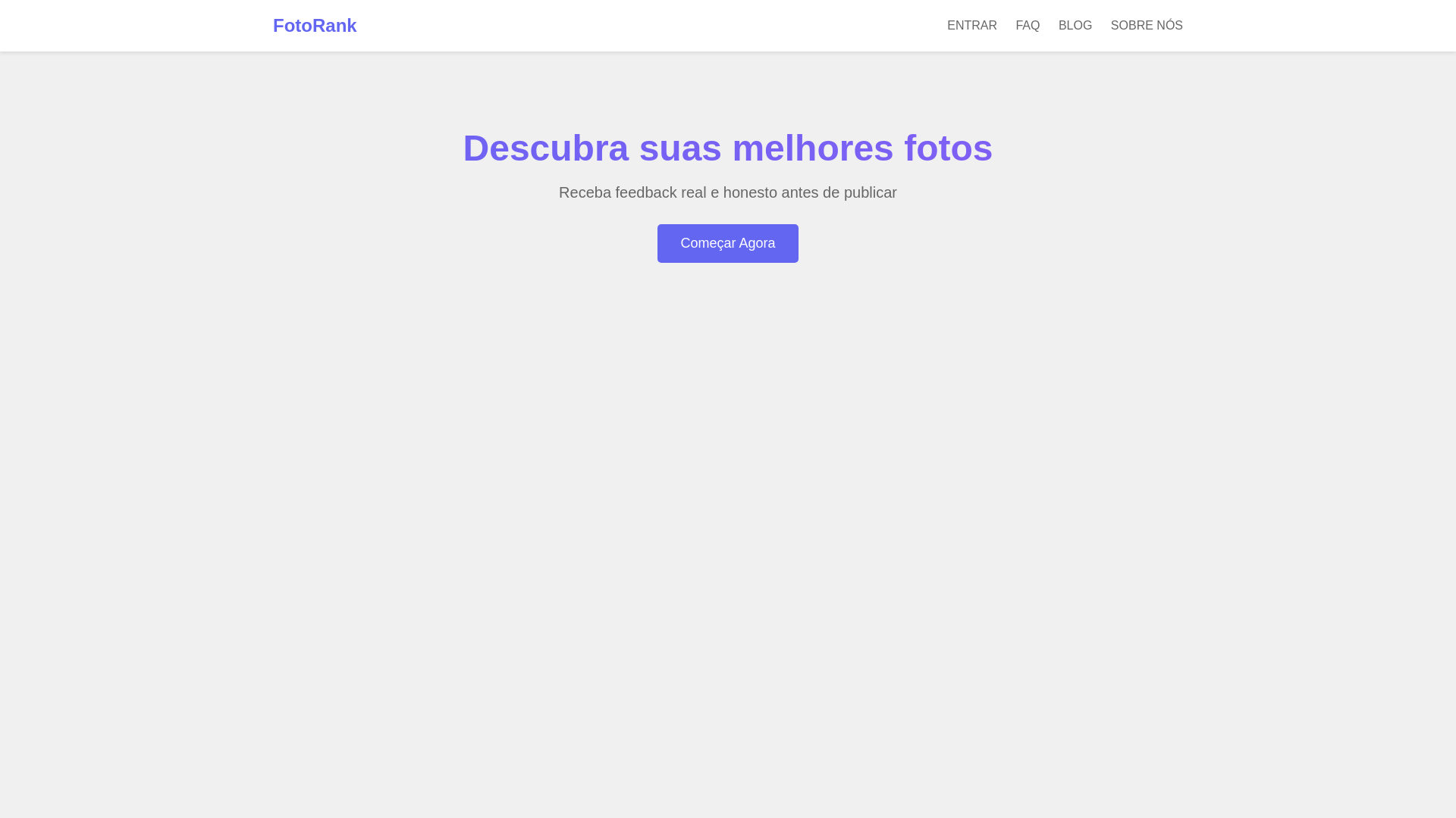 website screenshot of https://fotorank.com.br/