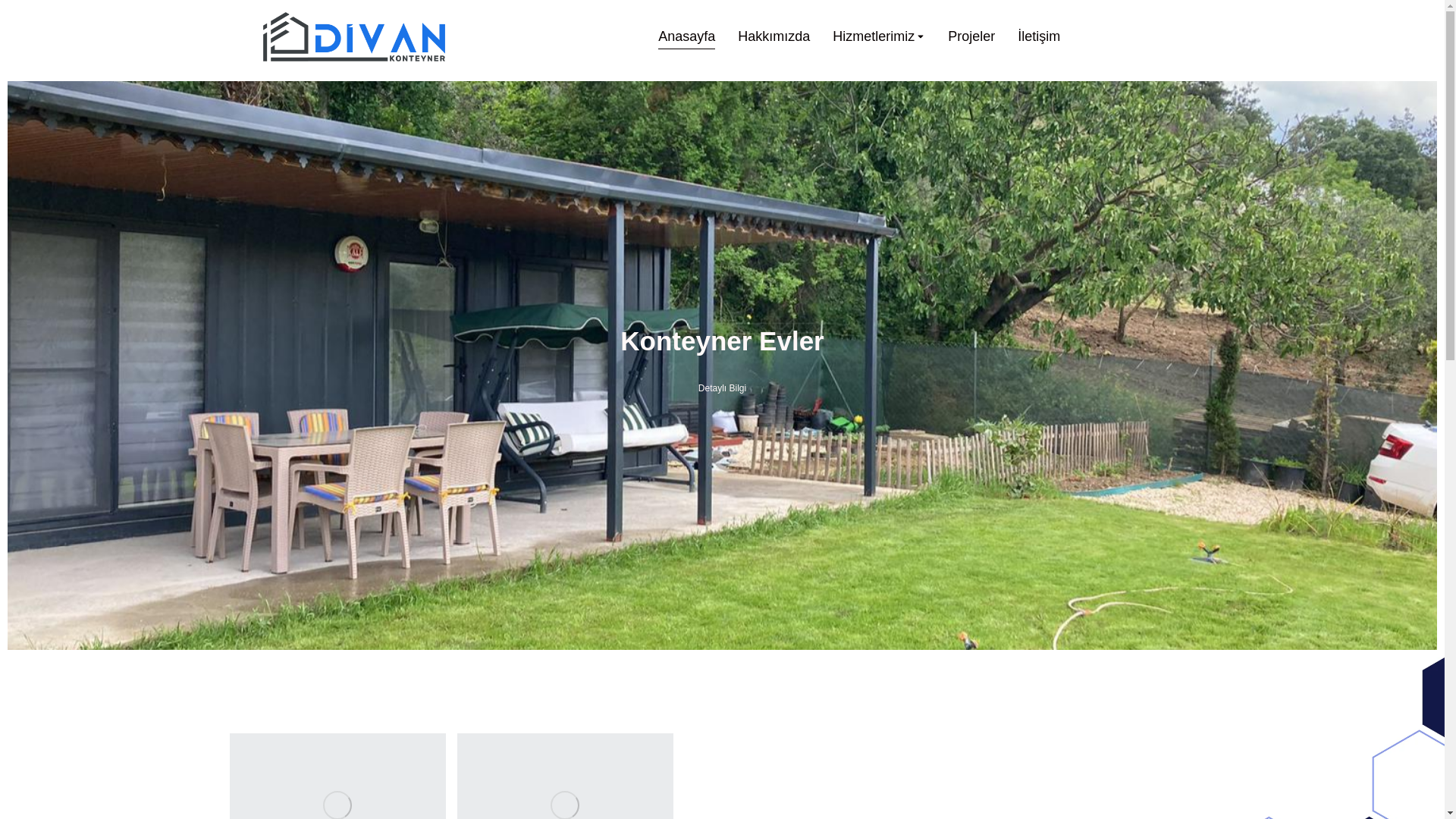 website screenshot of https://divankonteyner.com.tr/