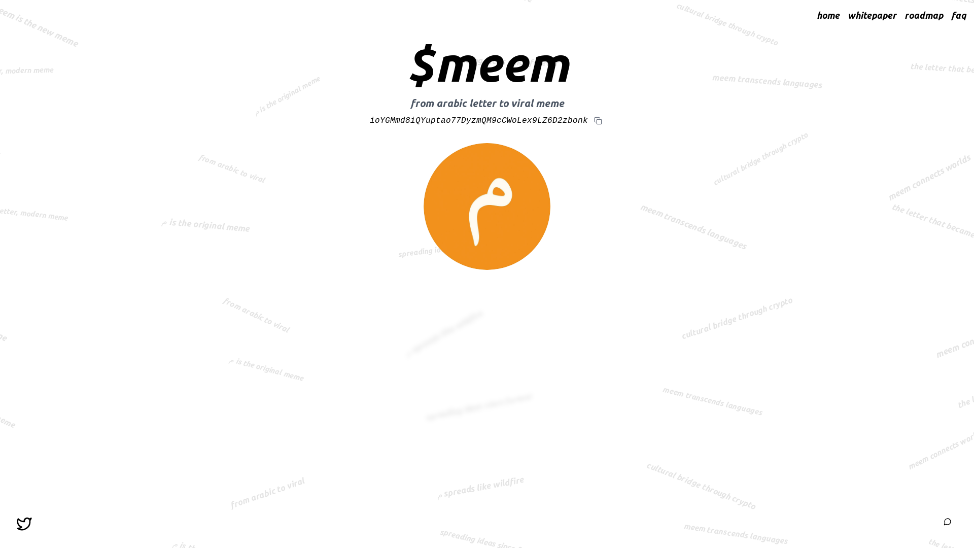 website screenshot of https://meemcoinn.xyz/