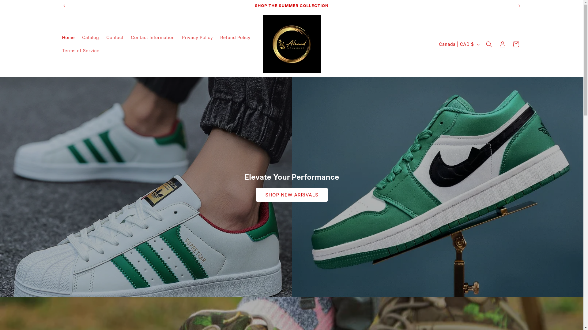 website screenshot of https://ahmedmohammed.store/
