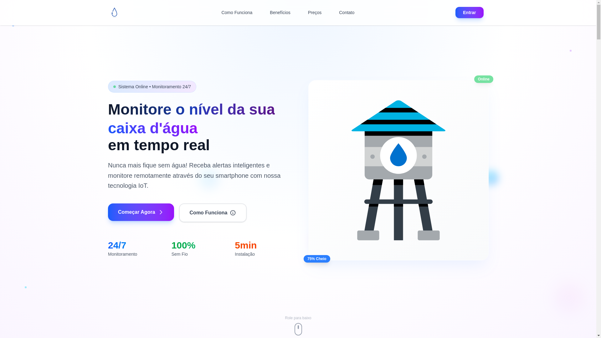 website screenshot of https://olhononivel.com.br/