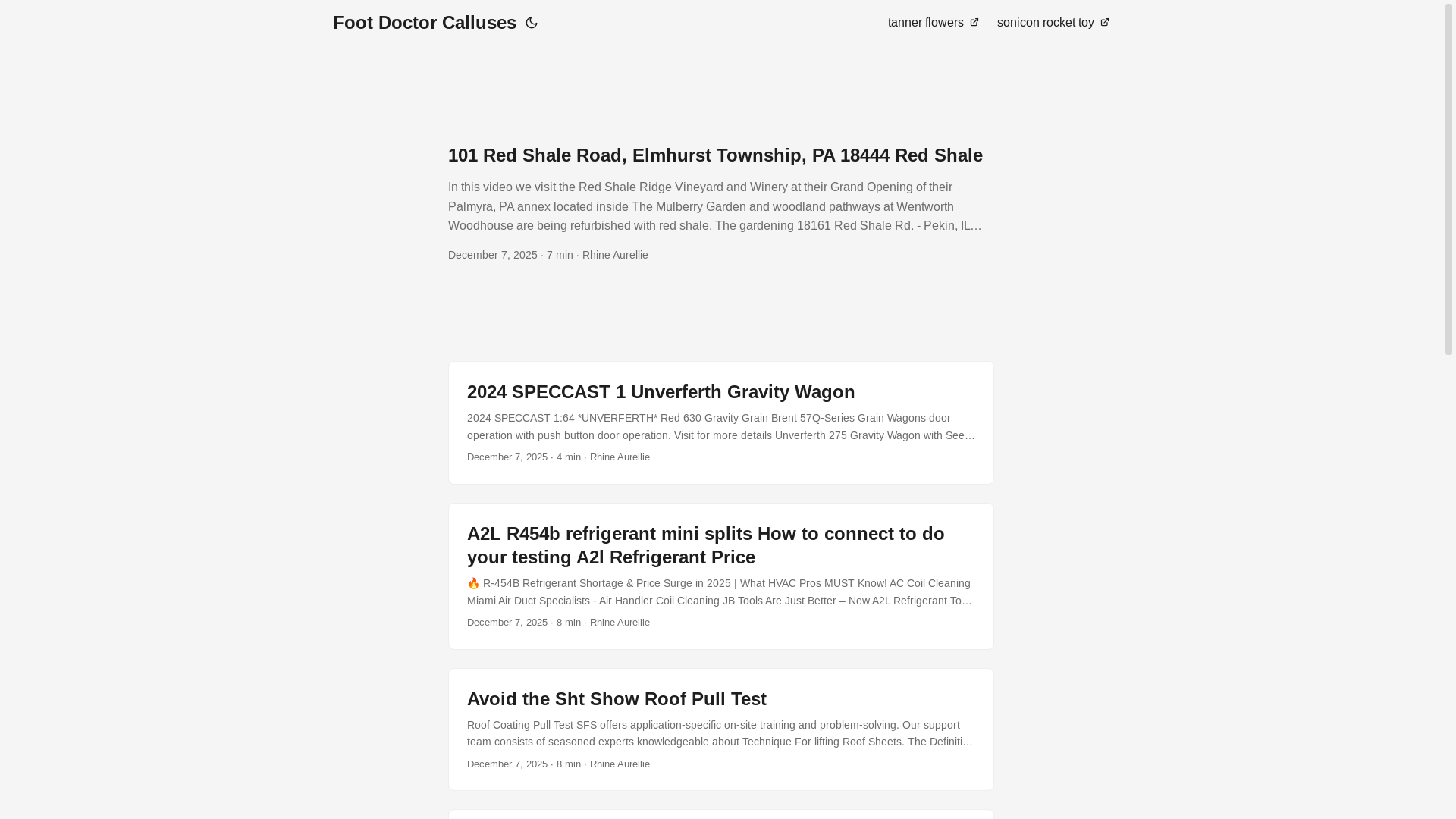 website screenshot of https://footdoctorcalluses.pages.dev/