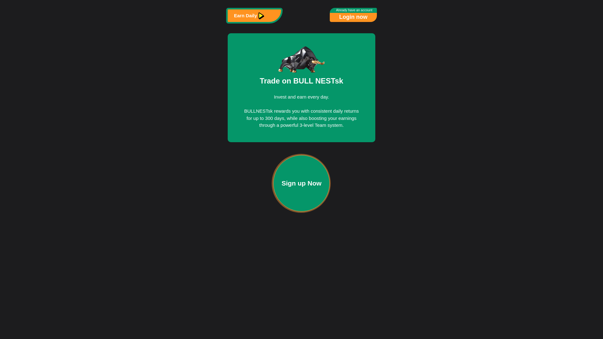 website screenshot of https://realbullnestsk.com/