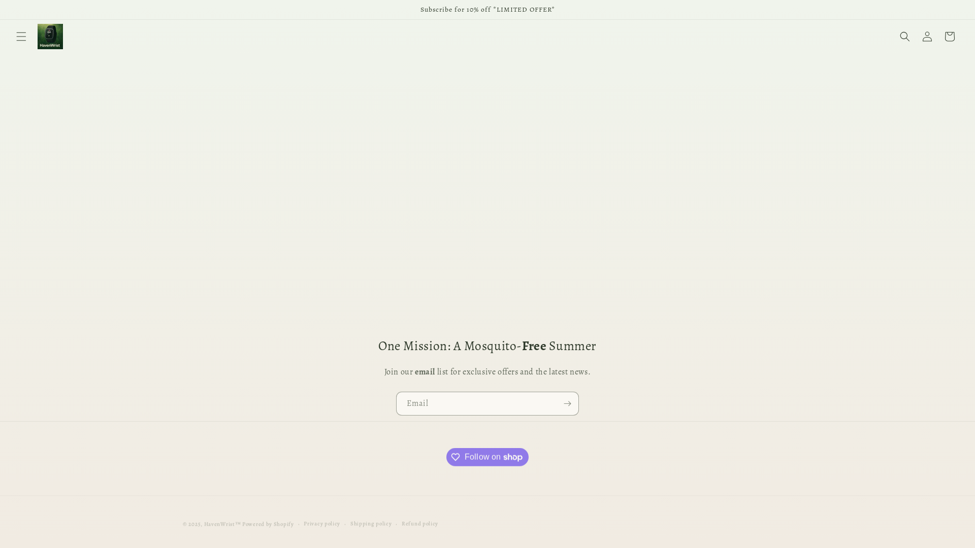 website screenshot of https://havenwrist.com/