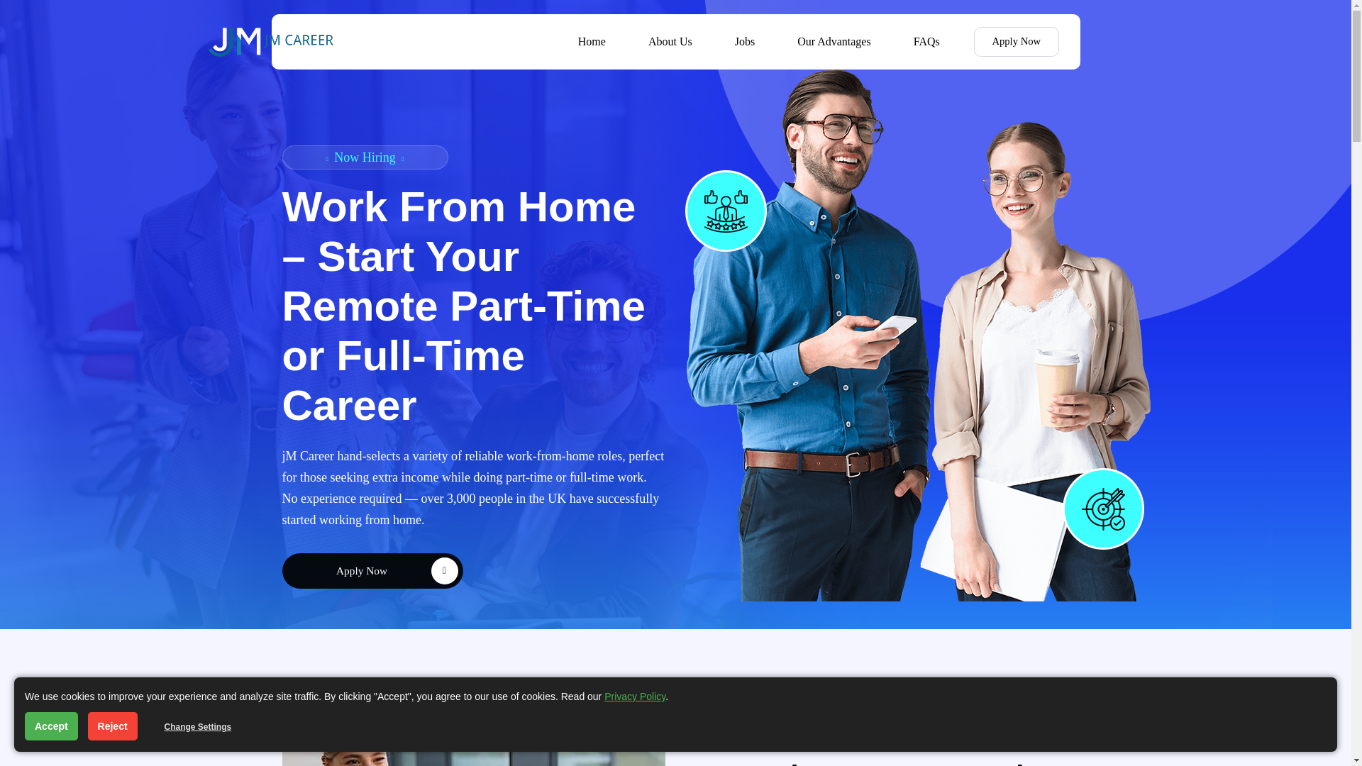 website screenshot of https://jm-career.live/