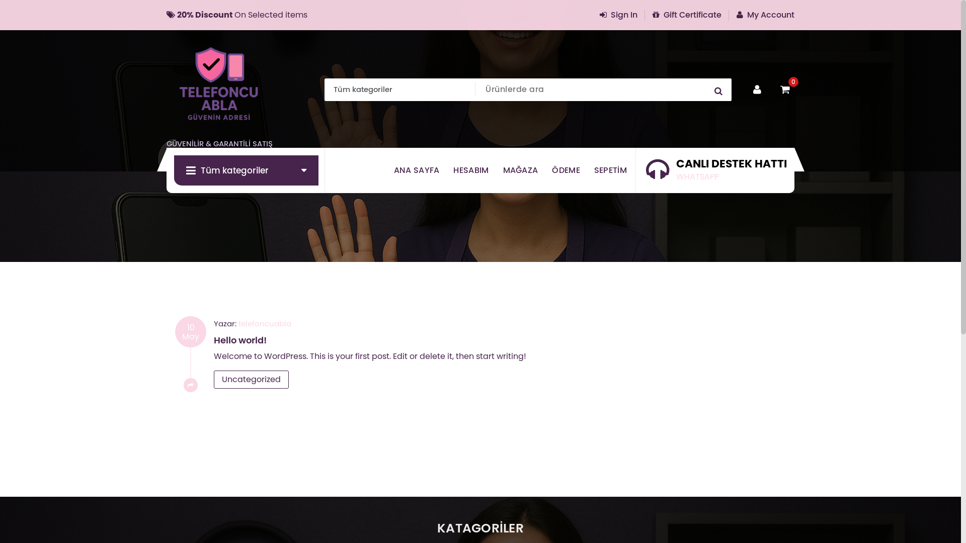 website screenshot of https://telefoncuabla.com.tr/