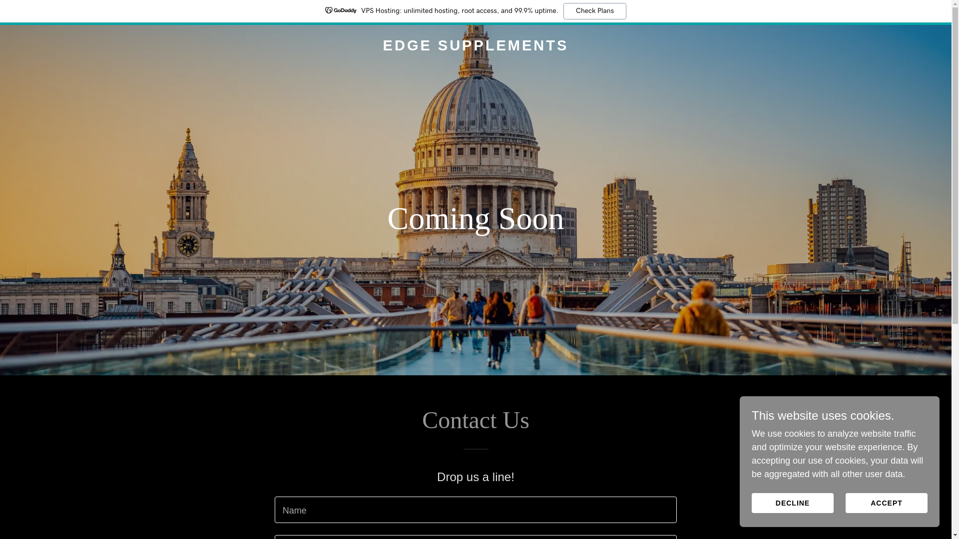 website screenshot of https://edgesupplements.store/