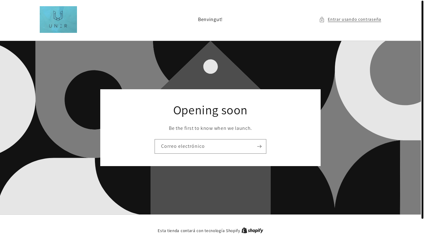 website screenshot of https://uner.cat/