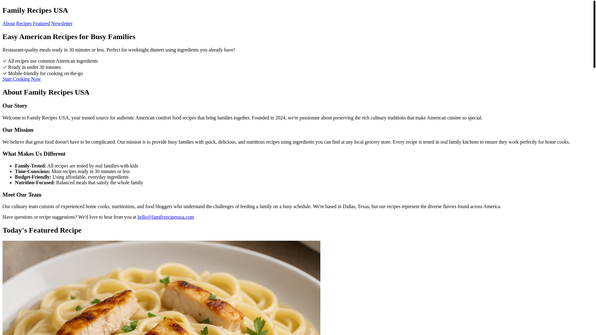 website screenshot of https://family-recipes--usa.pages.dev/