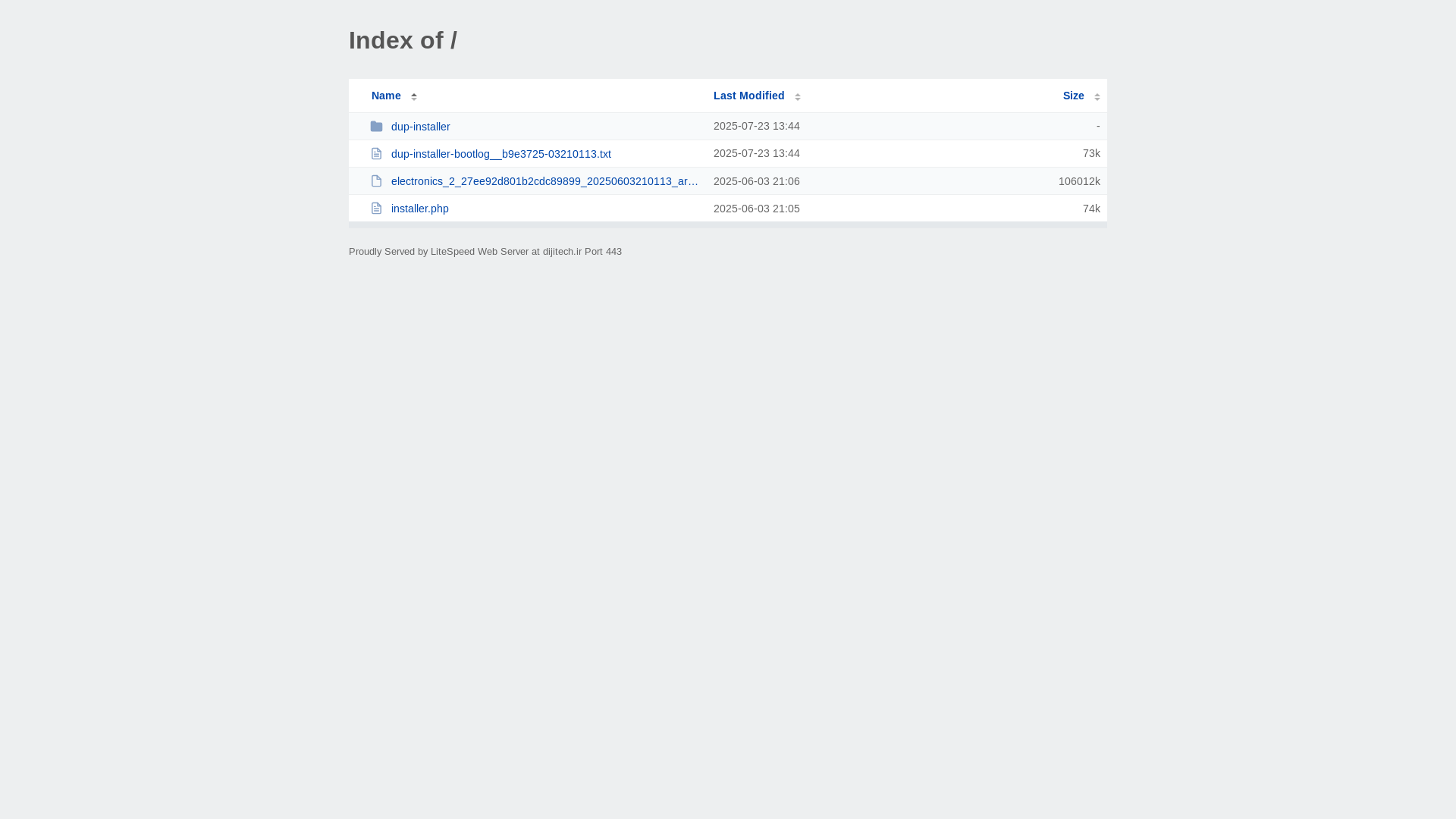 website screenshot of https://dijitech.ir/