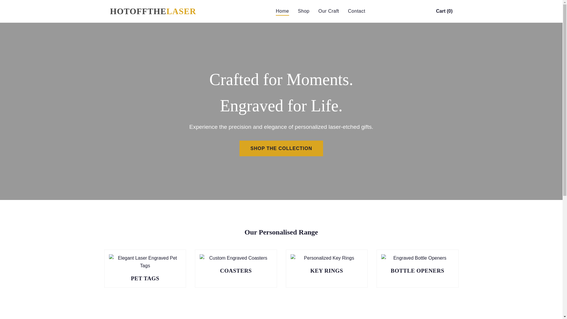 website screenshot of https://hotoffthelaser.co.uk/