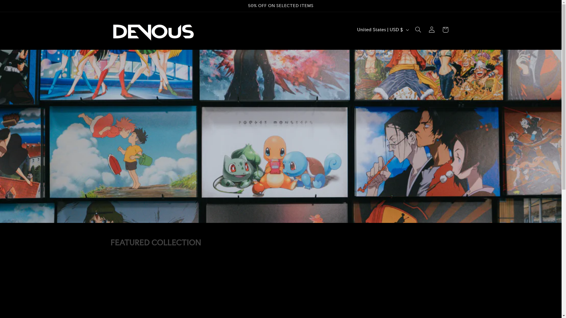 website screenshot of https://devousstore.com/