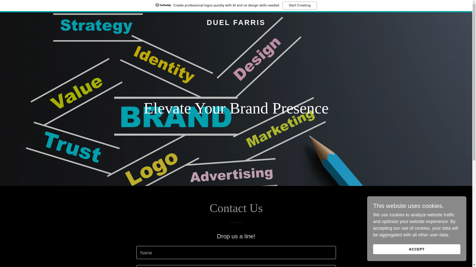 website screenshot of https://duelfarris.com/