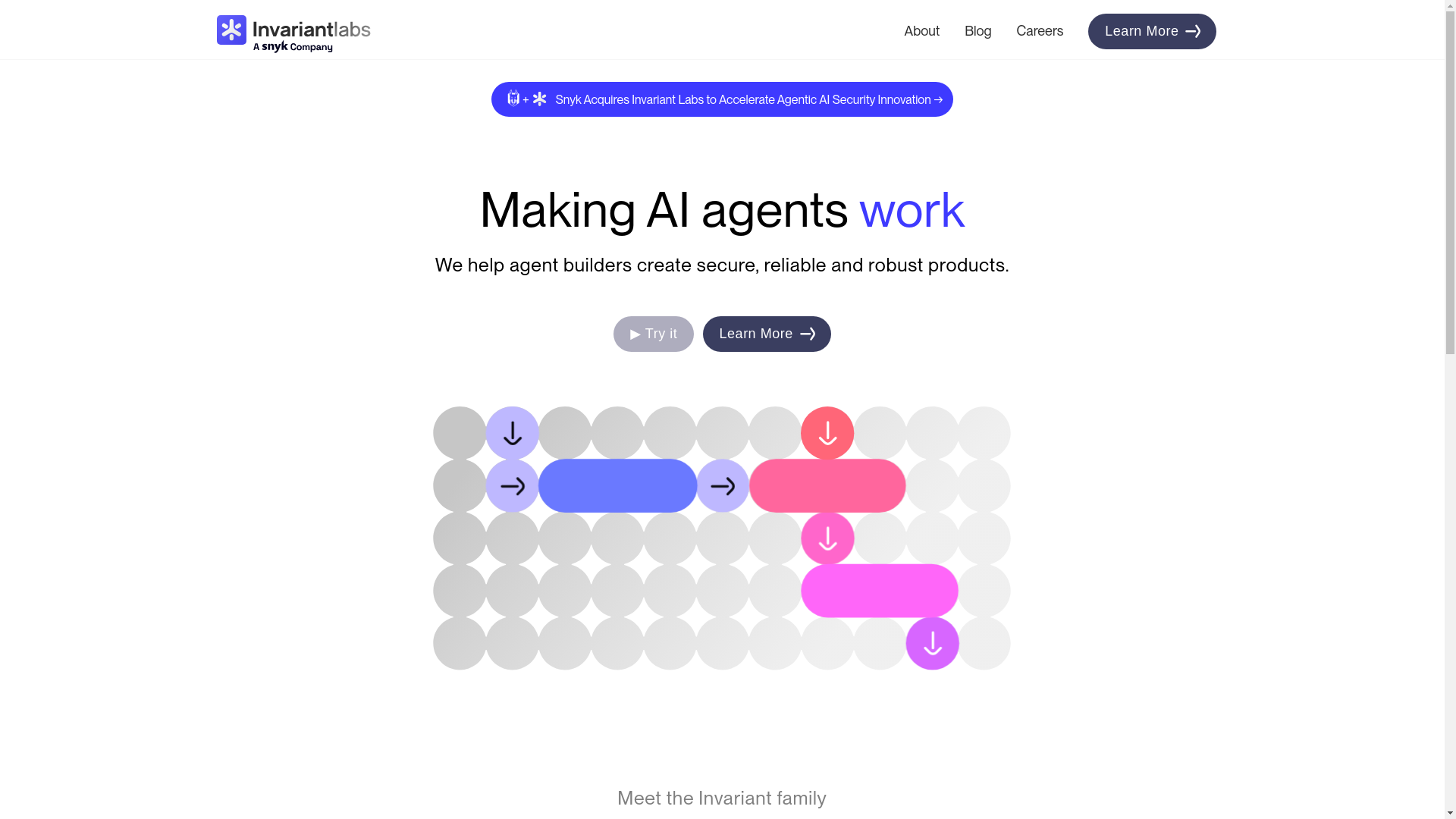 website screenshot of https://invariantlabs-website.pages.dev/