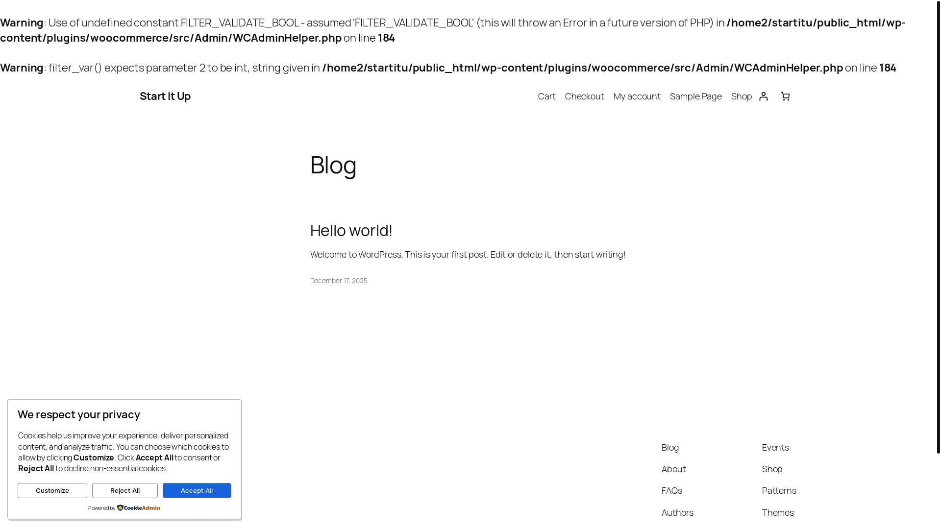 website screenshot of https://startitup.com.pk/