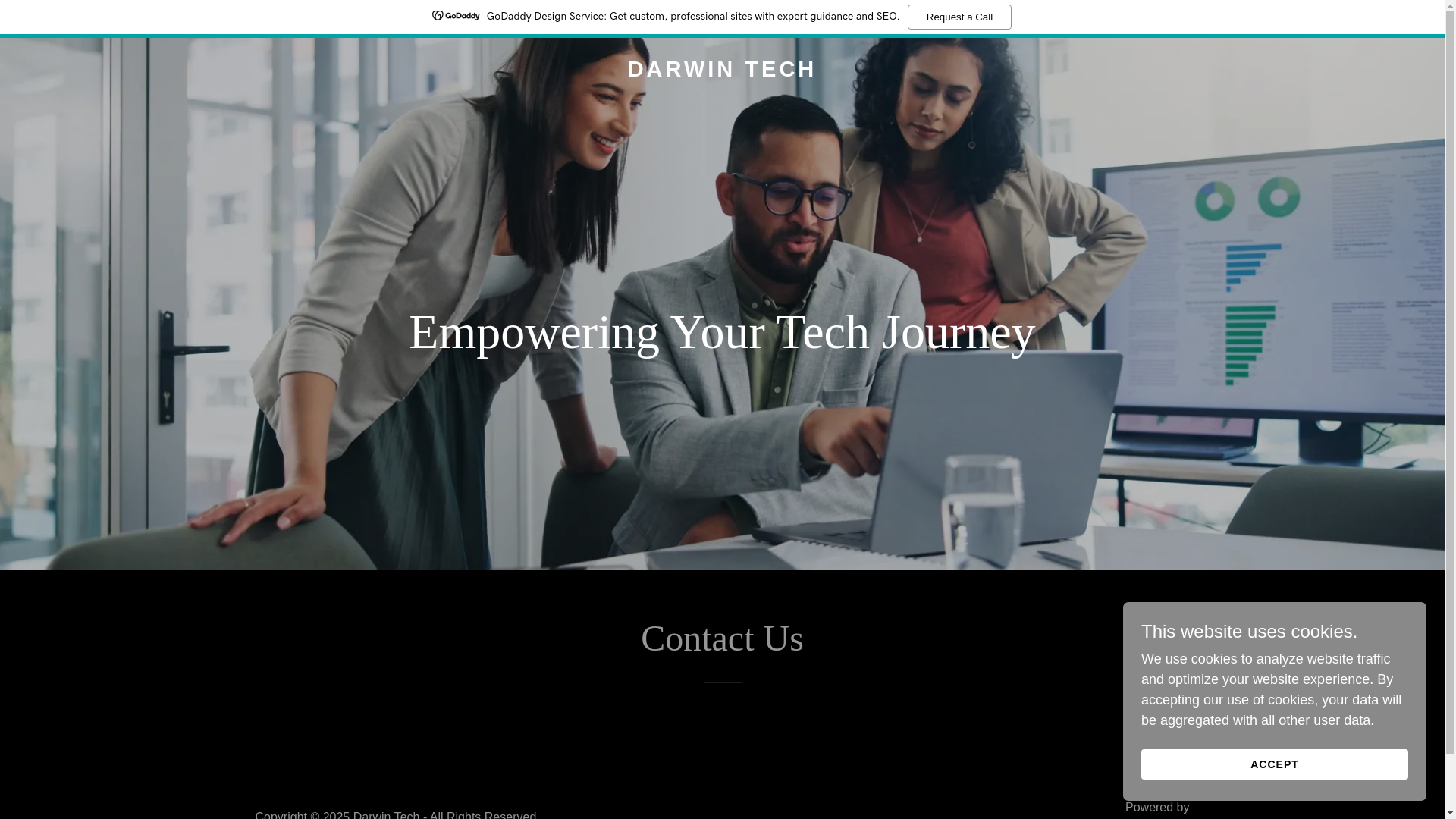 website screenshot of https://darwintech.in/
