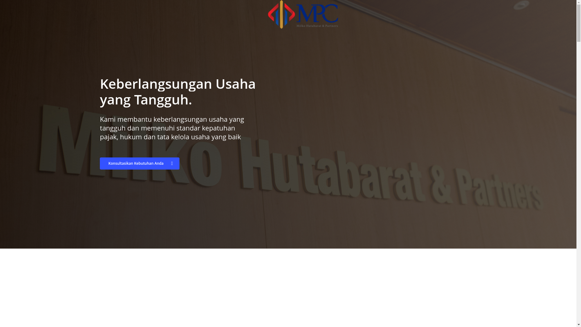 website screenshot of https://milko-hutabarat-partners.pages.dev/