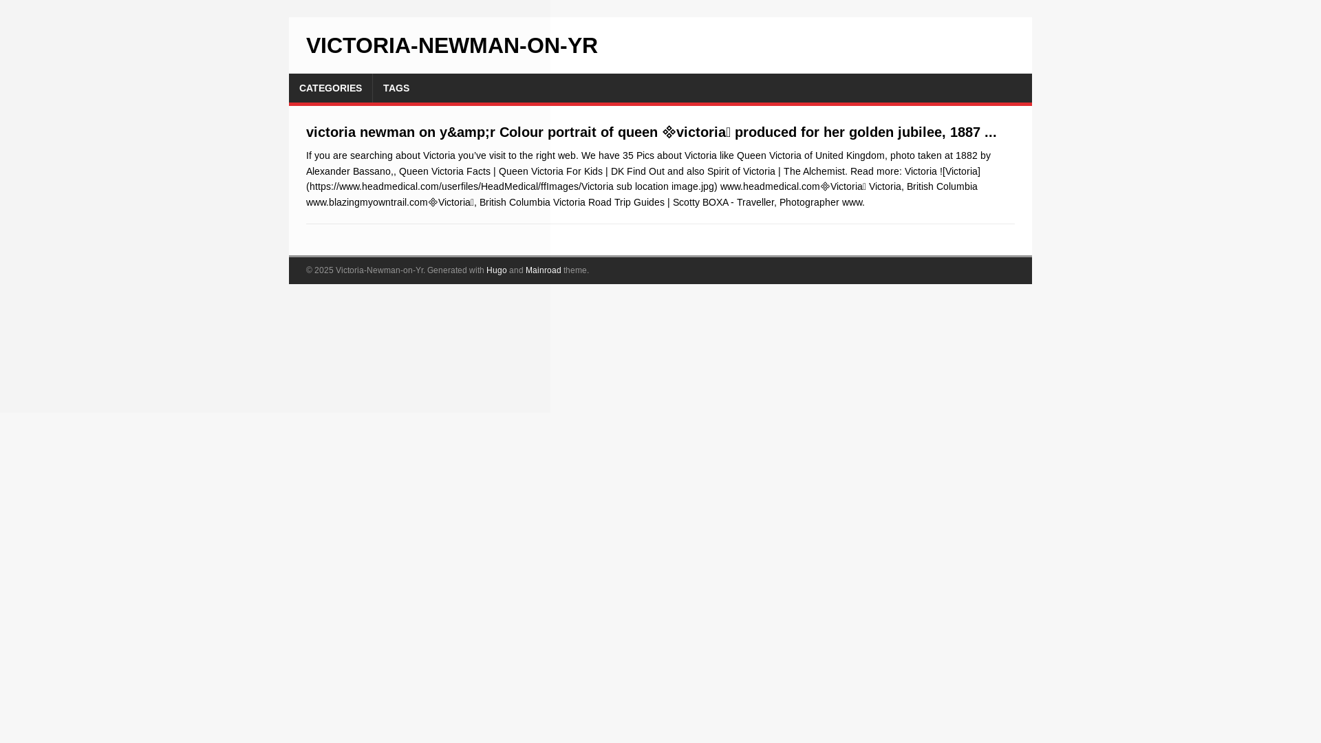 website screenshot of https://victoria-newman-on-yr.pages.dev/