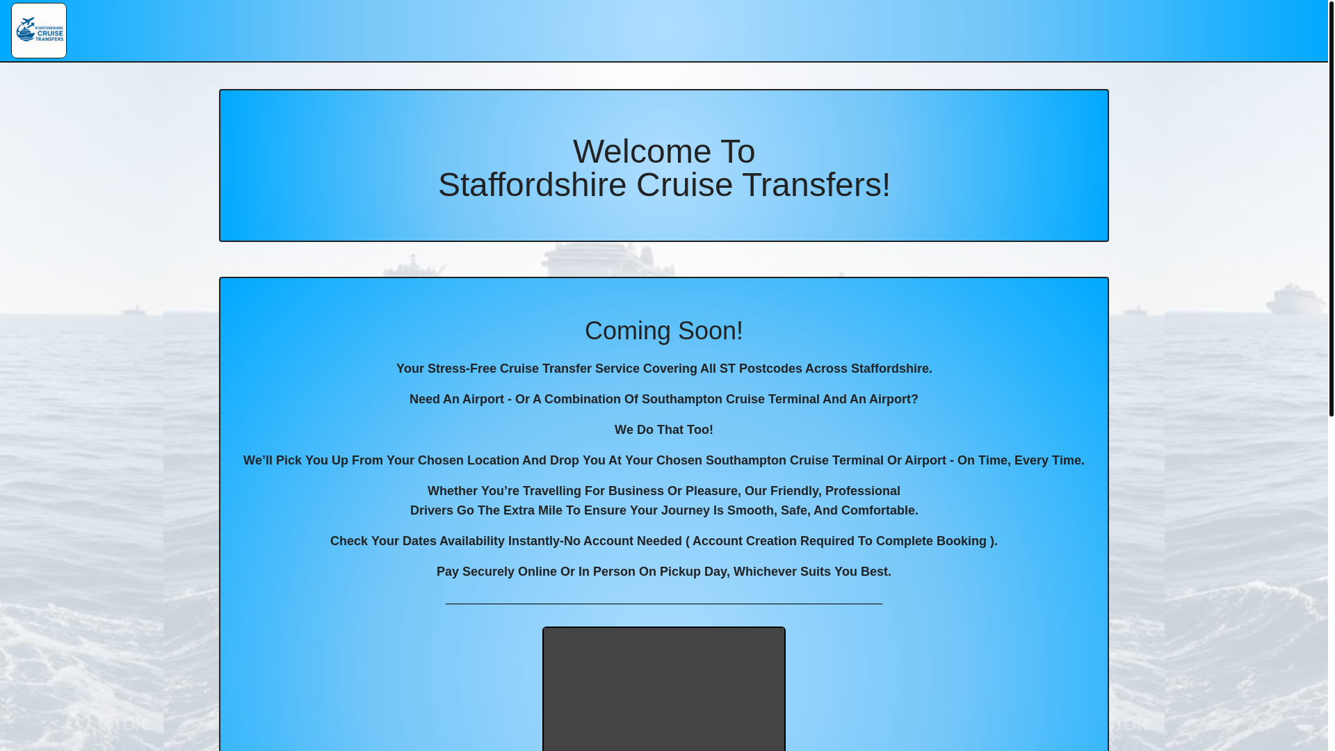 website screenshot of https://staffordshirecruisetransfers.co.uk/