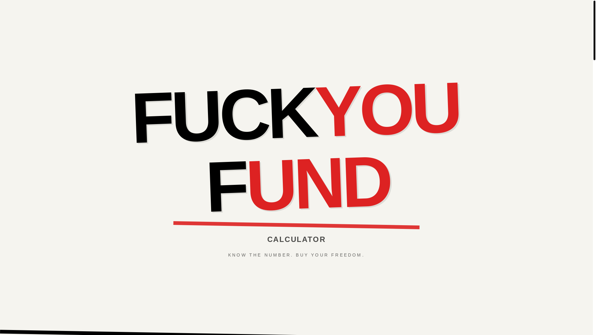 website screenshot of https://fcukyoufund.com/